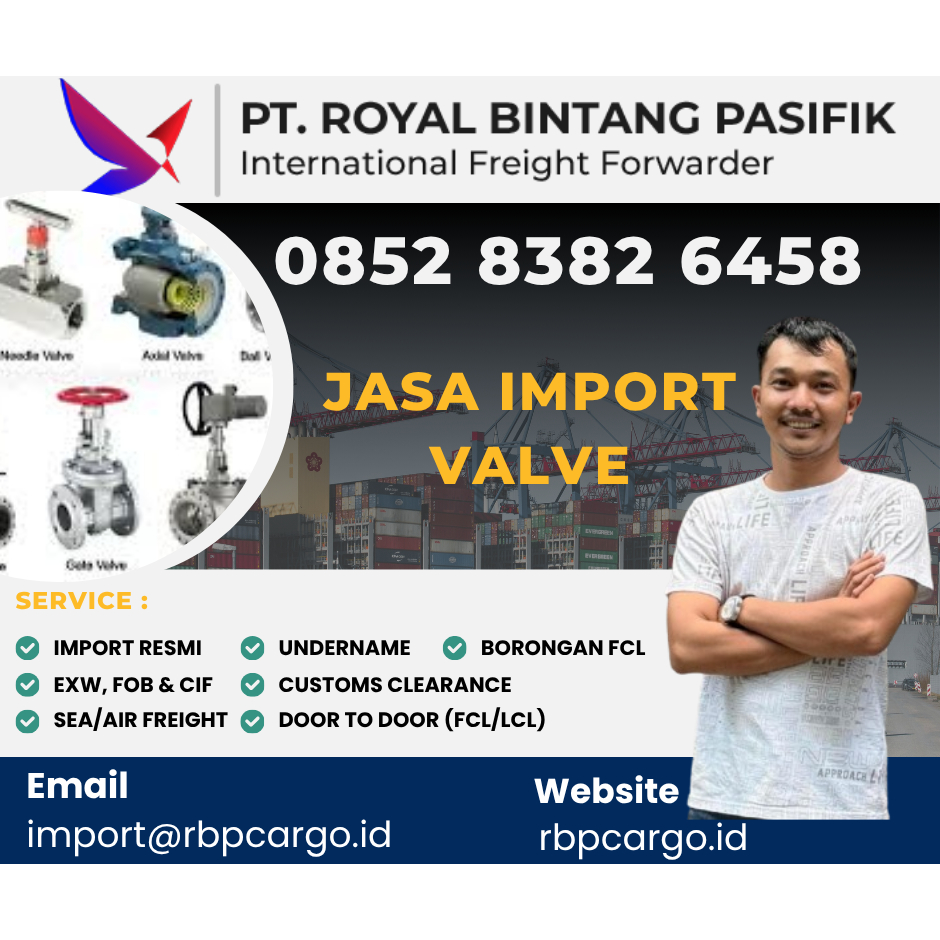 Forwarder jasa import valve eropa