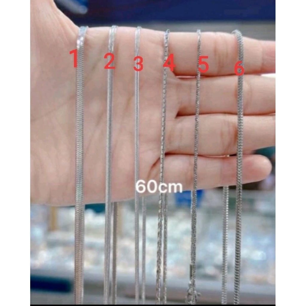 KALUNG TITANIUM BELUT WARNA SILVER