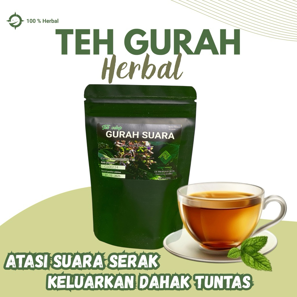 TEH PENGHILANG DAHAK, TEH PEMERDU SUARA, TEH GURAH QORI'