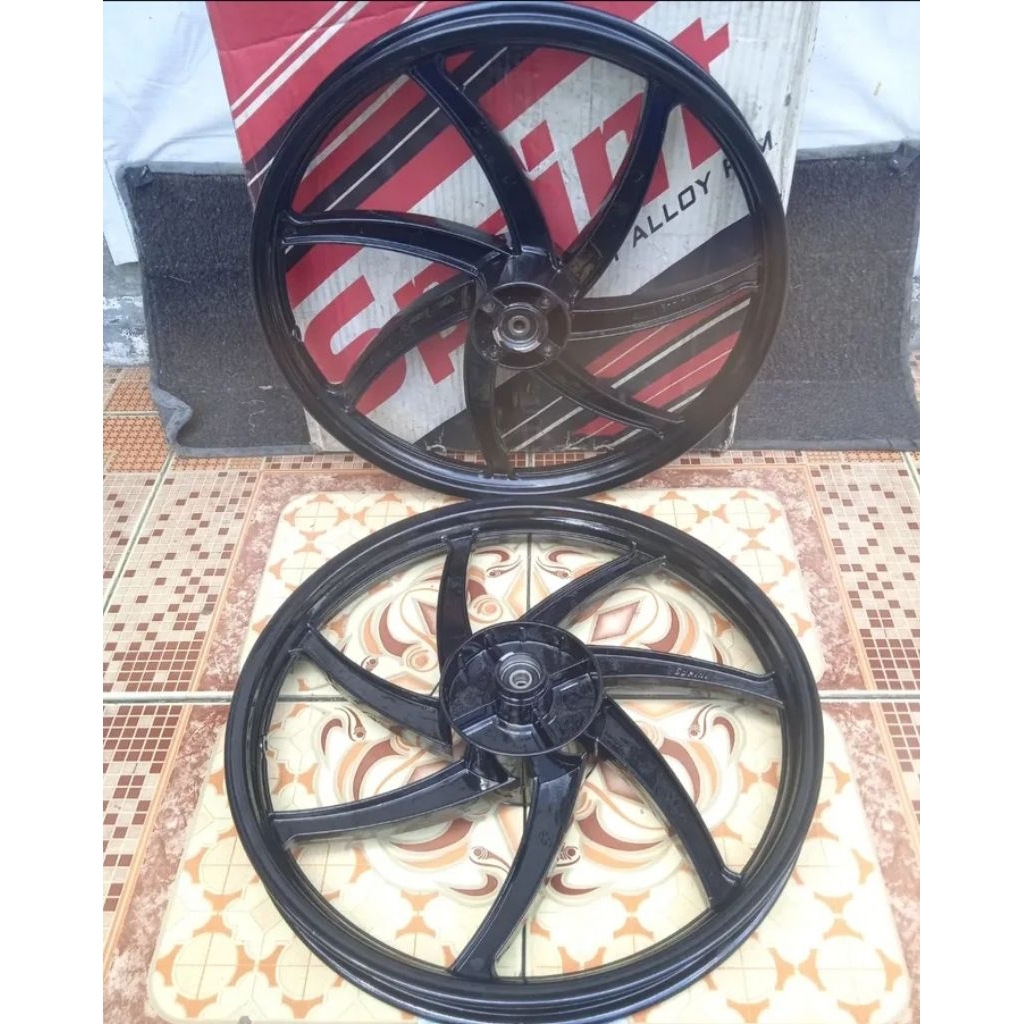 Velg original sprint Seri old Uk 140 160 Ring 17 (Model Marchensini) Satria 2 tak Shogun 110 tornado