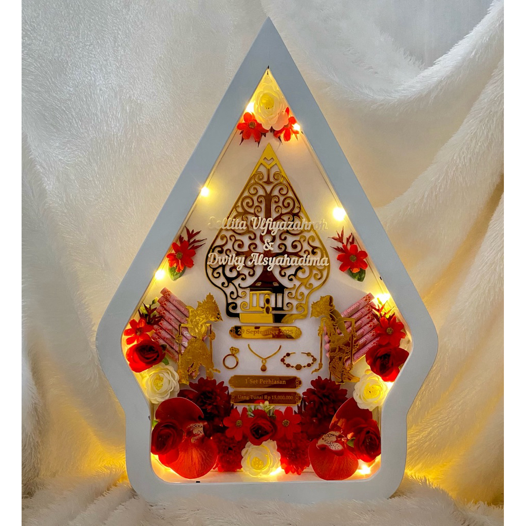 MAHAR WAYANG//MAHAR GUNUNGAN WAYANG//mahar pernikahan bentuk wayang