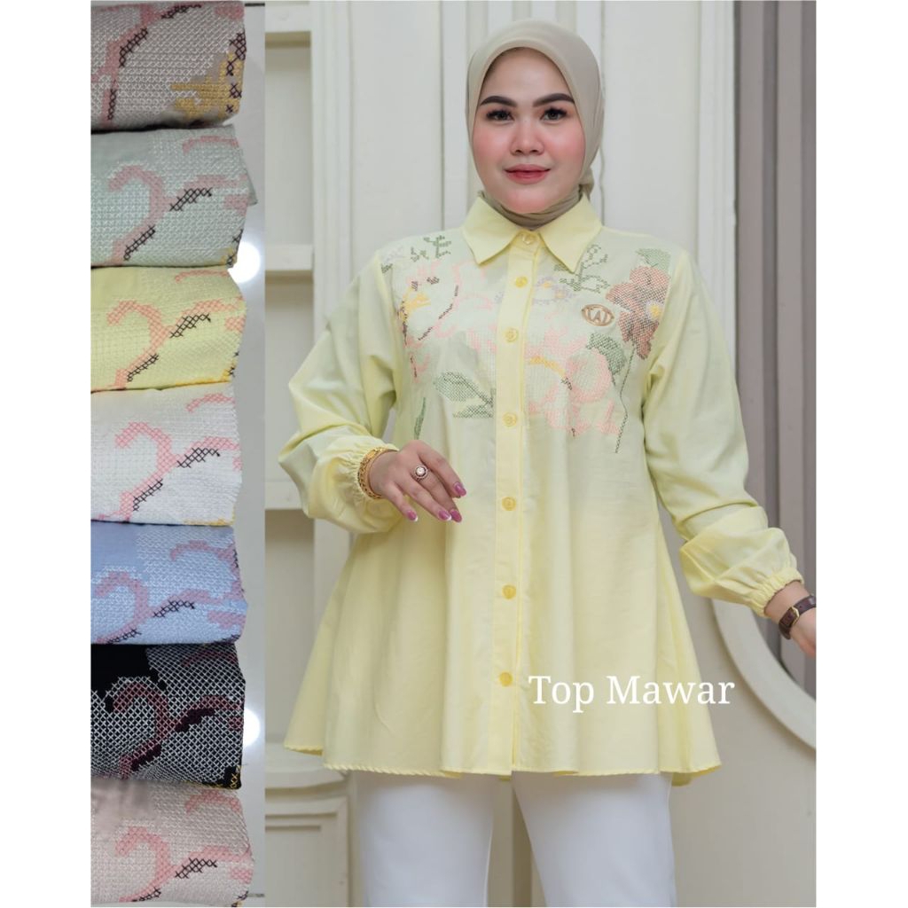 Winody Atasan Top Mawar/ Blouse winody