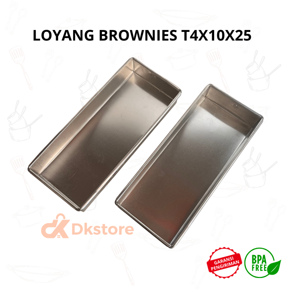 Loyang Persegi Alumunium Tebal / Loyang Brownies / Loyang Bolu / Loyang Lapis Kukus / Loyang Kue Pan