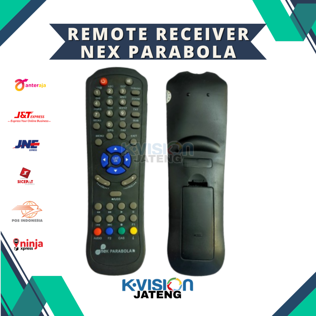 Remote Receiver Nex Parabola / Matrix Burger S2 /  Nex Parabola Kuning Siap Pakai MURAH