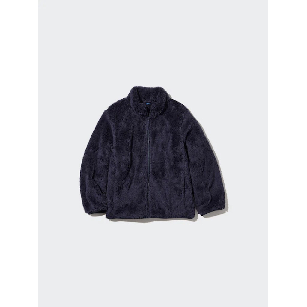 jaket anak Uniqlo bulu navy