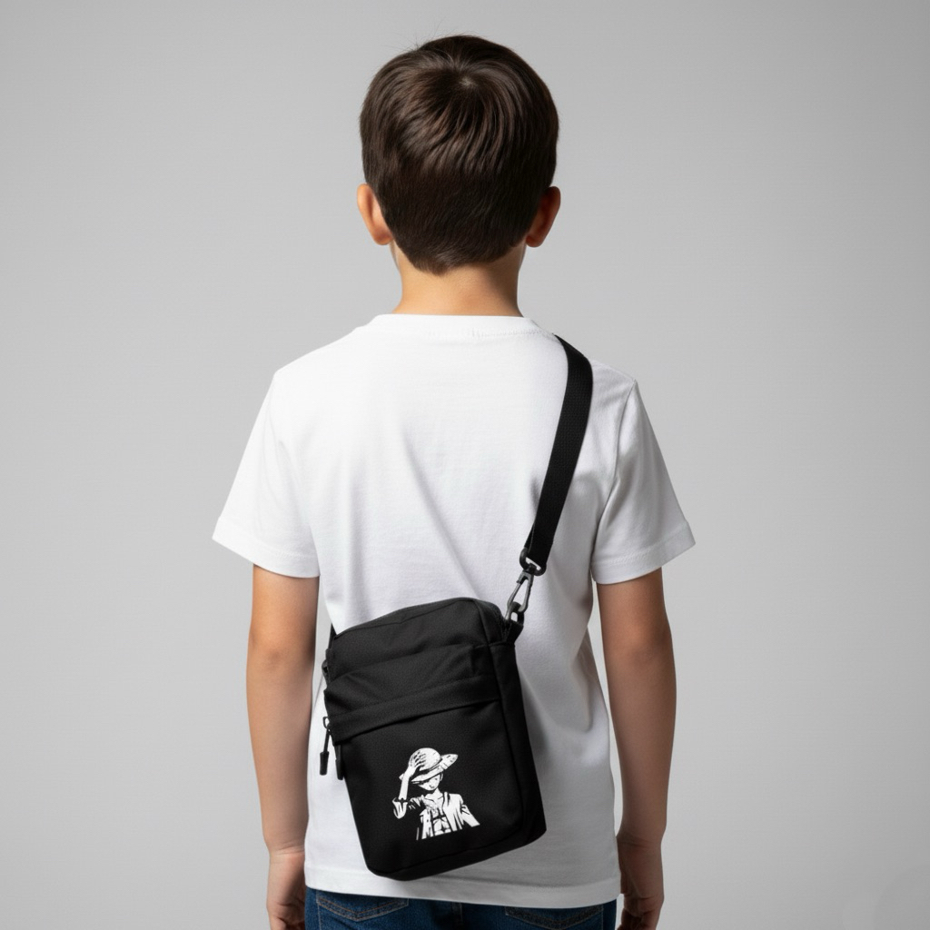 Tas Sling bag Mini Anak Karakter Anime One Piece Sling Pouch