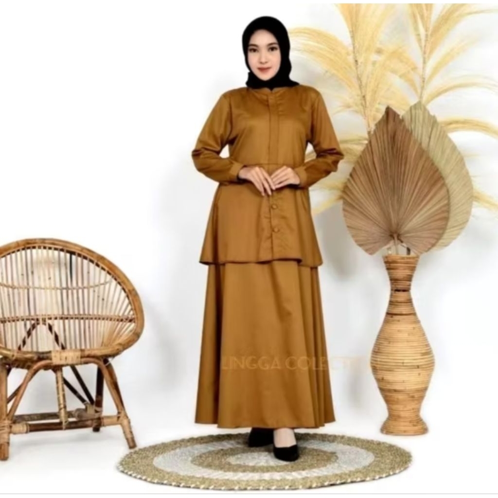 PROMO BAJU SETROK SERAGAM PEMDA TOYOBO (TUNIK+ROK)