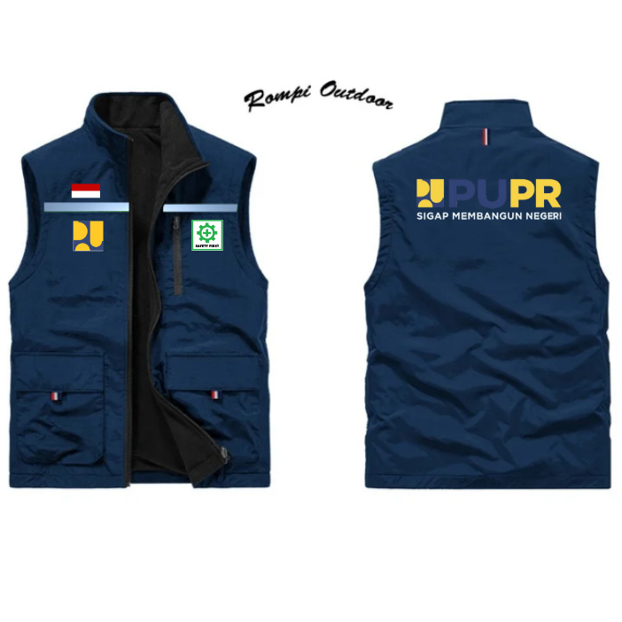Rompi PUPR | Vest Safety PUPR | Rompi Kostum Dinas PUPR | Rompi K3 PUPR | Rompi Safety First