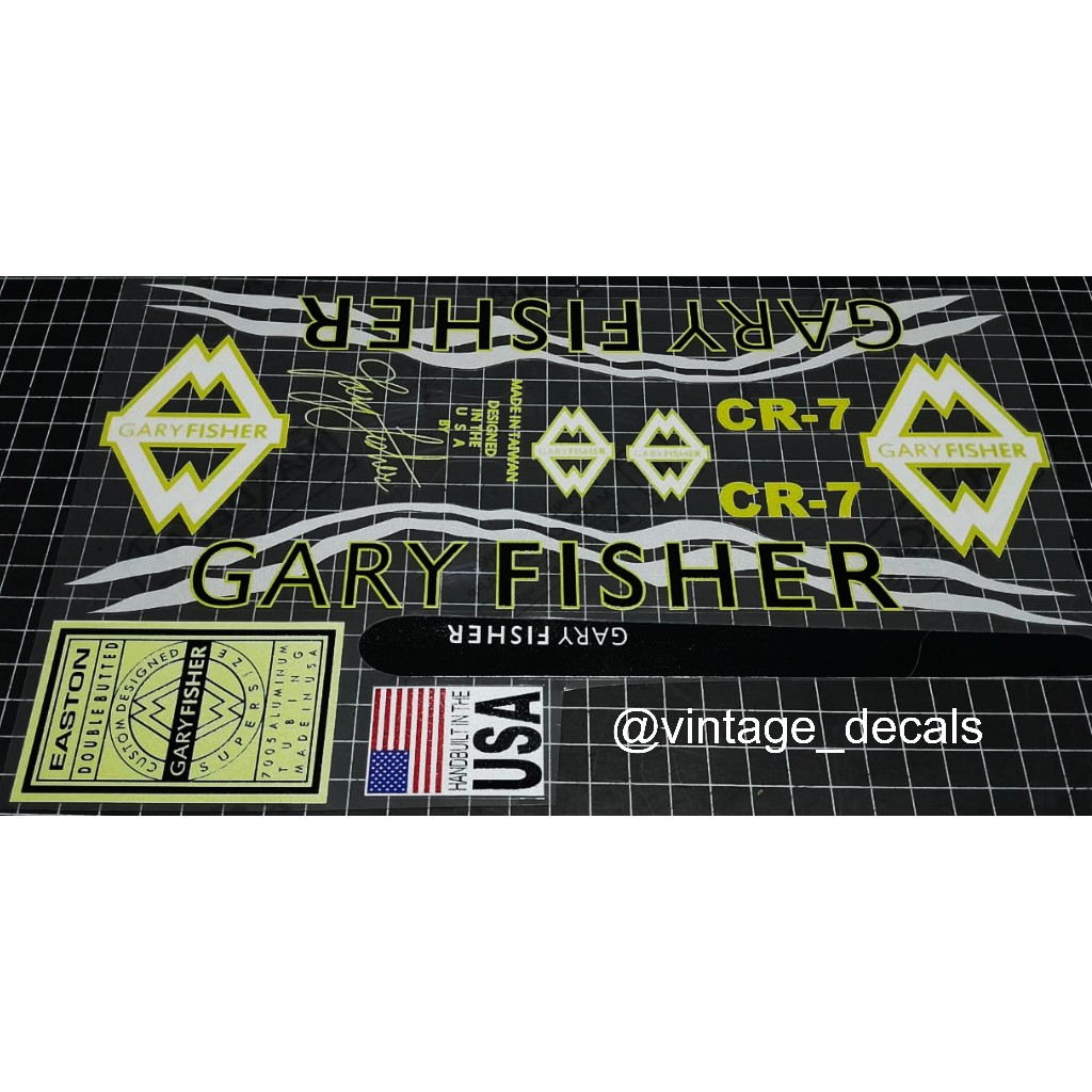 sticker decals sepeda GARY FISHER CR-7 cr7