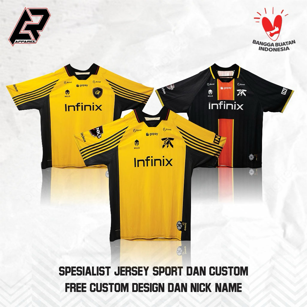 JERSEY ONIC FNATIC DAN BLITZ 2024/2025 FREE NAMA