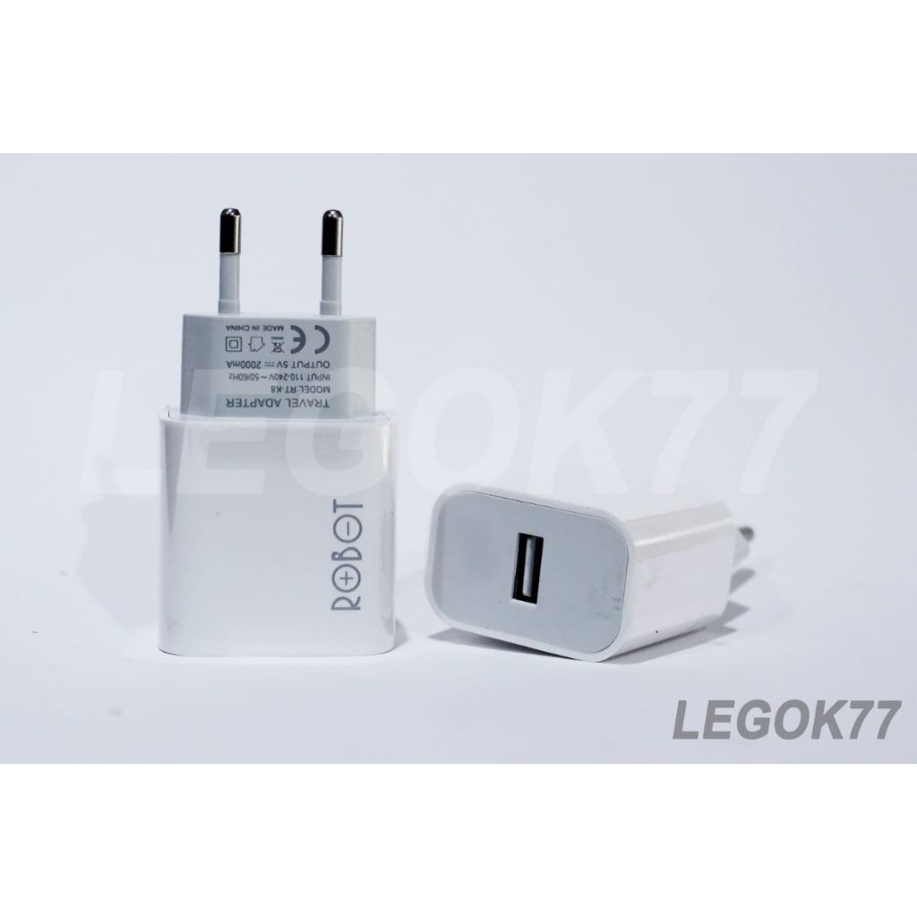 Adapter charger ROBOT/Batok Casan/Traver adapter/Kepala casan