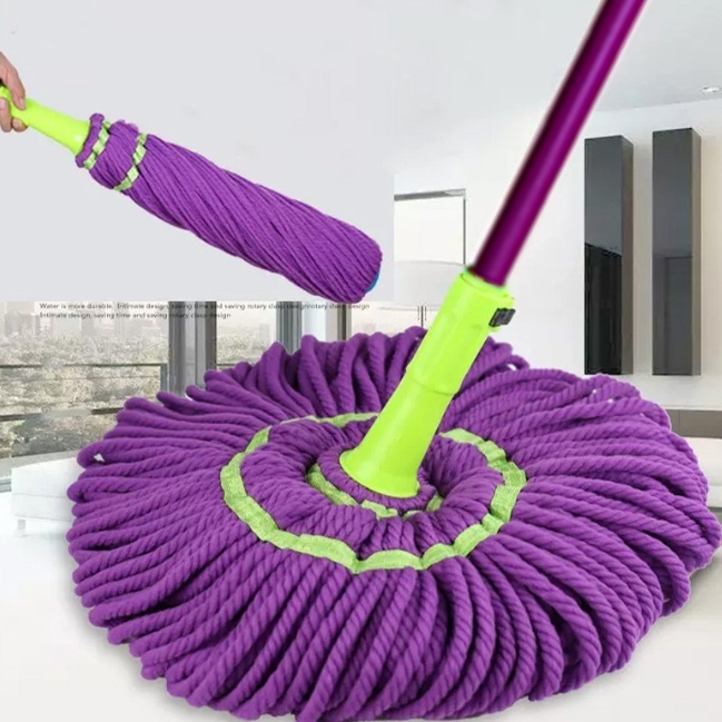 Alat Pel Lantai Putar Twist Mop Magic Alat Pel Otomatis Tongkat Pel Putar