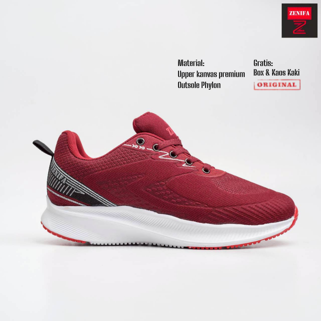Zenifa - Sepatu Pria Runing Sneakers Cowok Terbaru 2025