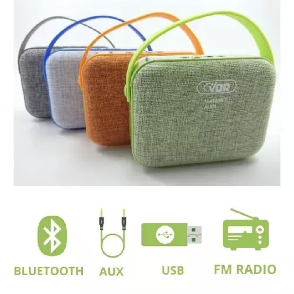 [KBM] Speaker Bluetooth VDR 4100BT Audi Suara Super Bass Jernih USB FM Radio