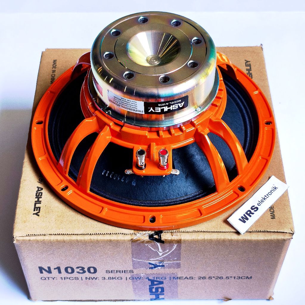 Speaker spiker 10" inch Ashley Neodymium middle 8ohm 400/800watt