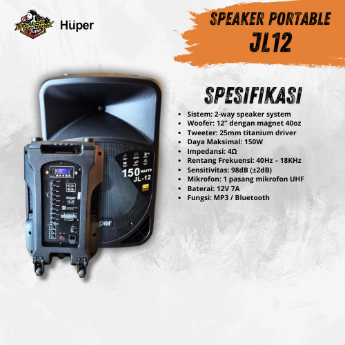 JL-12 SPEAKER PORTABLE BARCLAY HUPER
