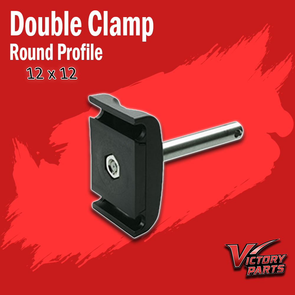 Doble Clamp Round Profile 12 x 12- klem ganda profil bulat 12 x 12