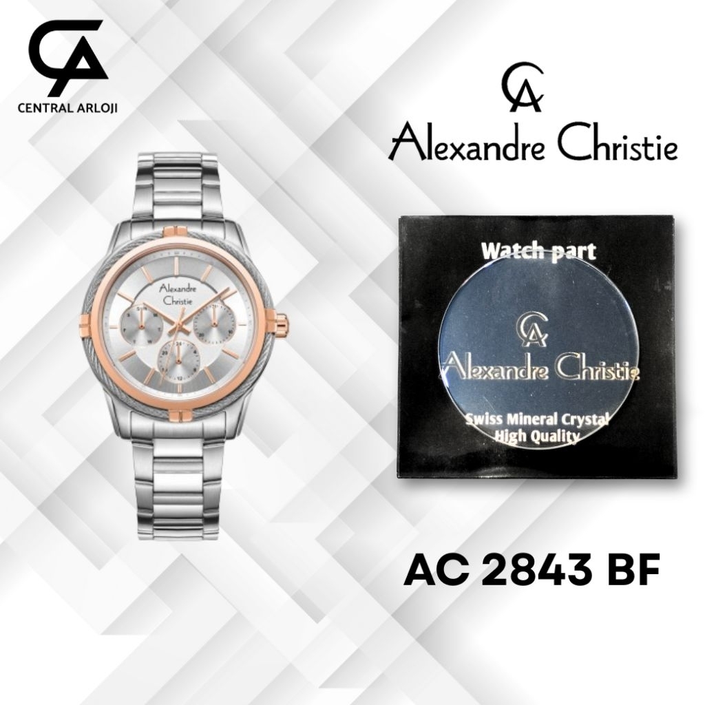 Kaca Jam Tangan Alexandre Christie 2843 BF