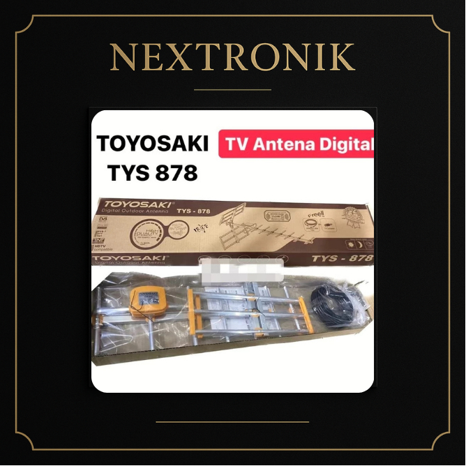 Antena TV Digital Outdoor Toyosaki TYS 878 / Antena LED Smart TV / Antena TV Analog Support STB