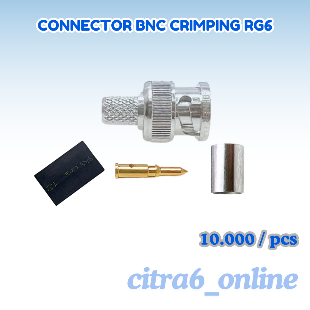 Konektor BNC male crimping rg6 Connector rg6 bnc male crimping
