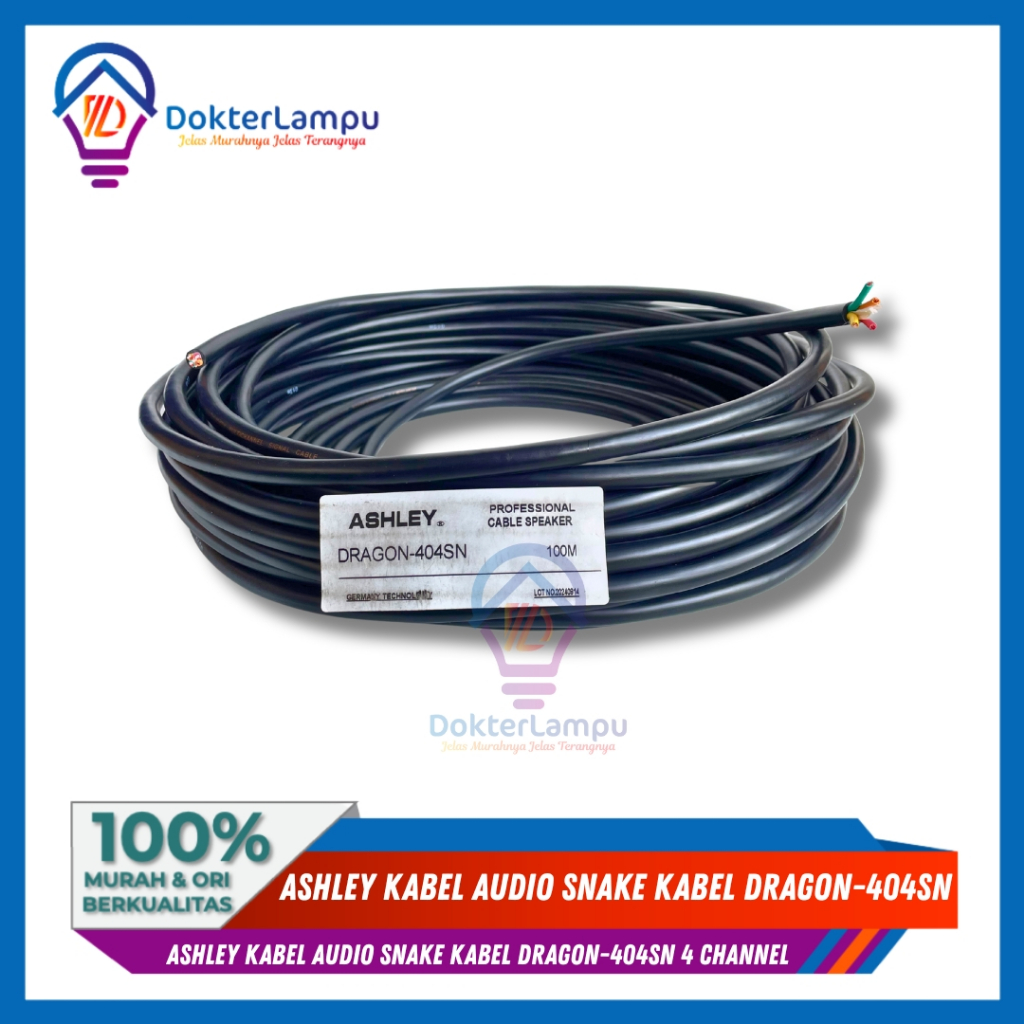 KABEL SNAKE ISI 4 ASHLEY USA-404SN FULL TEMBAGA / PER 50 METER