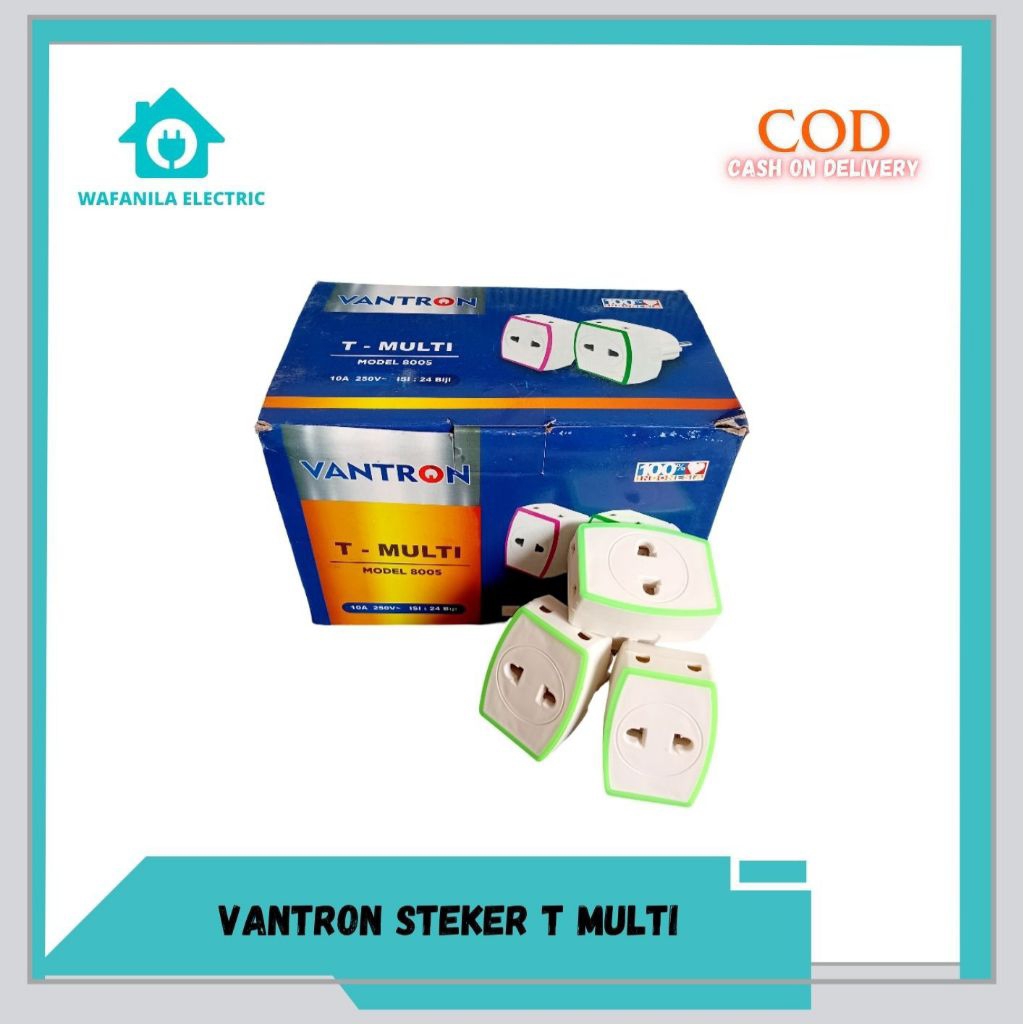 VANTRON - STEKER T MULTI / COLOKAN LISTRIK 3 LUBANG