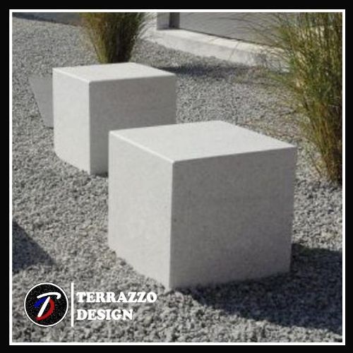 Bangku Taman| Bangku Kotak Teraso Minimalis