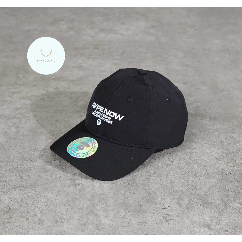 Aape by A Bathing Ape Now Text White Cap in Black