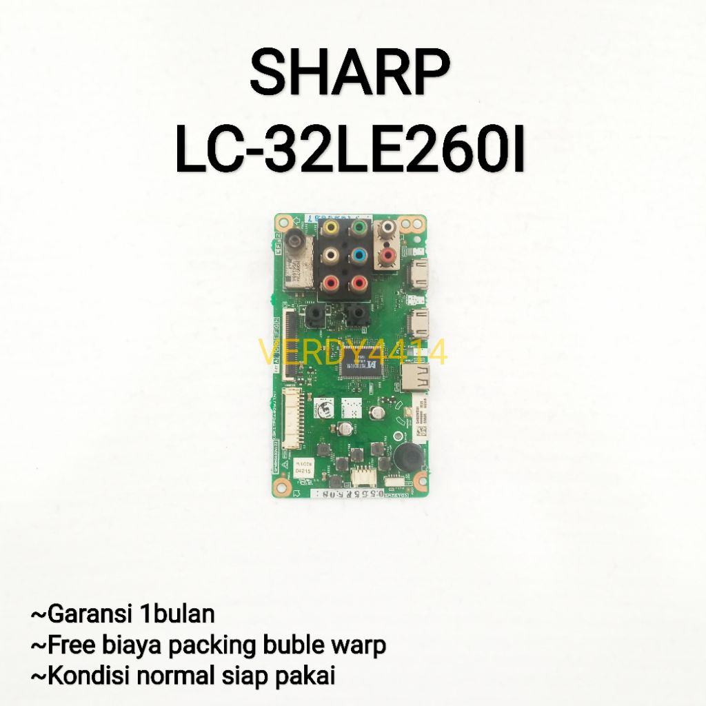 MAINBOARD TV LED SHARP LC-32LE260I - MAINBOARD - MAINBOARD - MOBO - MESIN TV SHARP LC-32LE260I