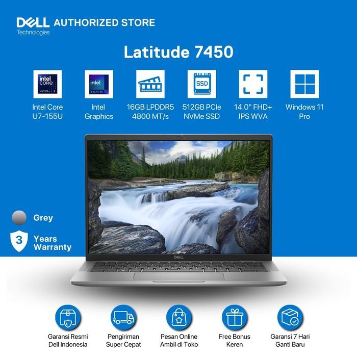 Dell Latitude 7450 [Ultra 7-155U-16GB-512GB-UMA-W11P--3YR-NT] DELL OFFICIAL