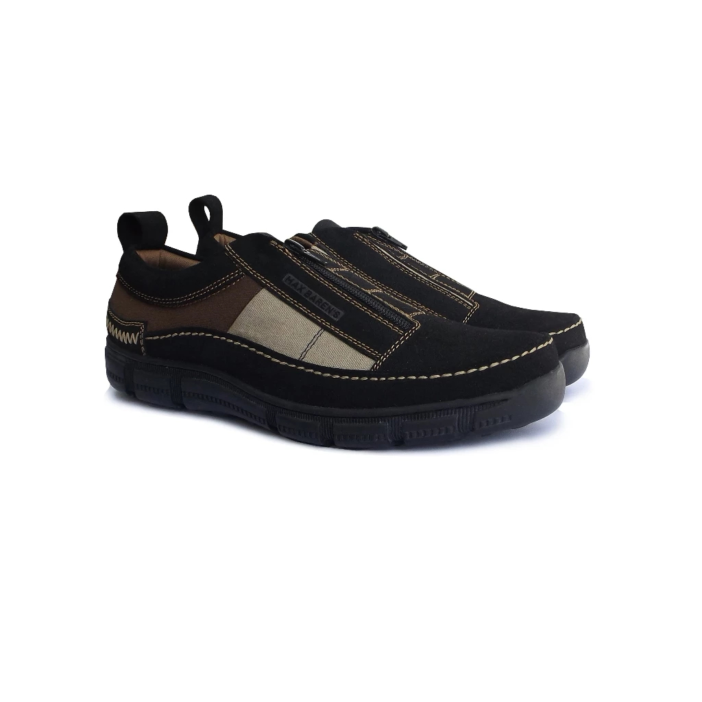 Sepatu Sneakers Pria Max Barens Original / Sepatu Kasual Oxford Kulit