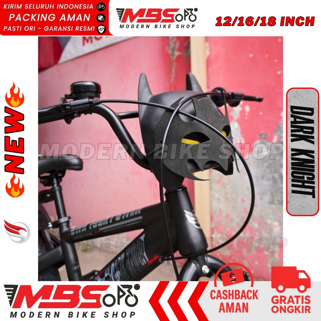 BMX Anak ELEMENT Batman Dark Knight Core | Sepeda Ban Jumbo | Frame Baja Steel | Rem V Brake | Ukura