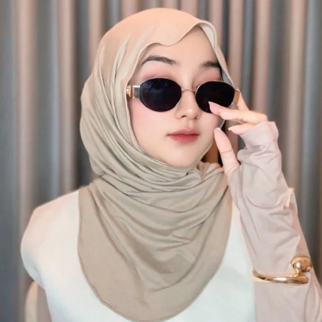 Jisoo Instan Mleyot //Hijab Instan Bergo Mleyot // Pashmina Mleyot Kaos // Jilbab Instan Mleyot // E