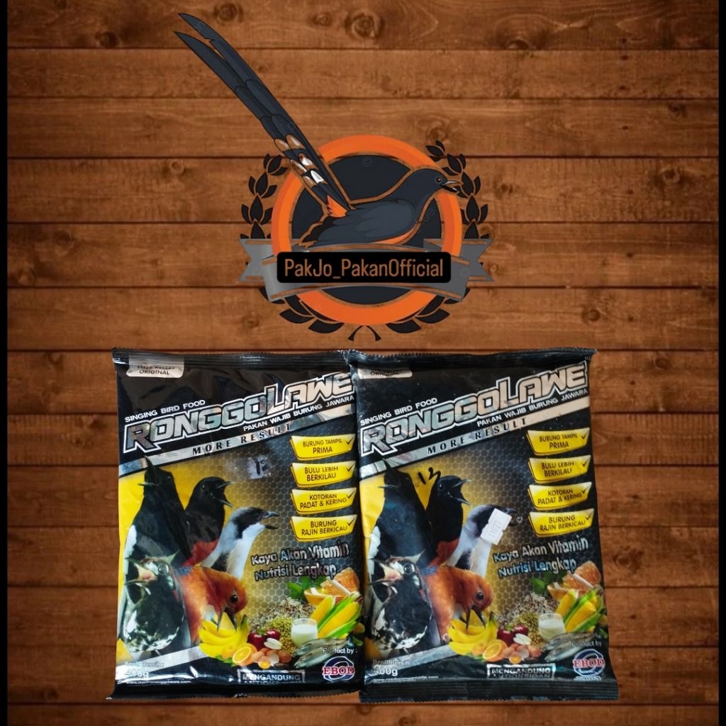 RONGGOLAWE MURAI RONGGOLAWE HITAM EBOD JAYA VOER PELLET 100% ORIGINAL