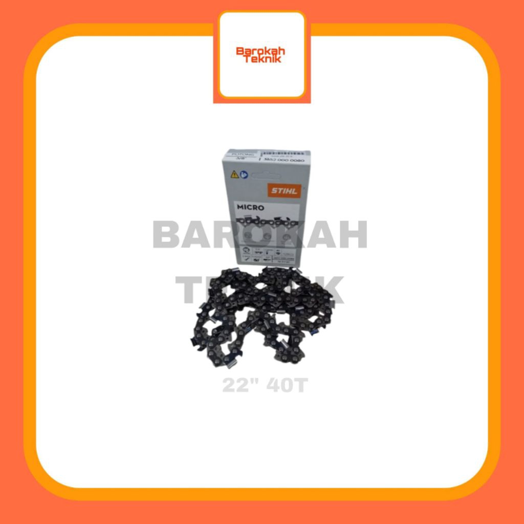 Rantai Chainsaw Stihl 22" 40T Original Stihl / Rantai Potong Gergaji Kayu Chainsaw Stihl