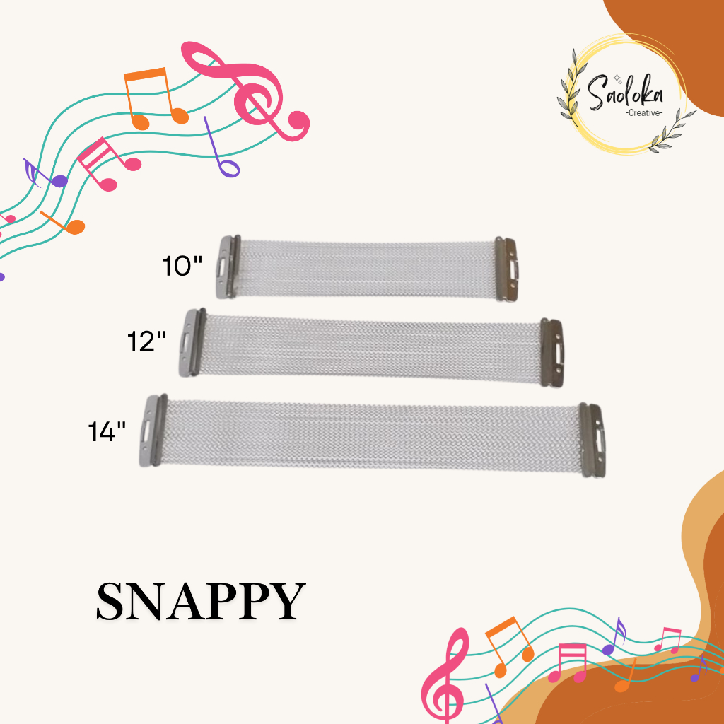 Snepi Snappy Senar Cajon Akustik Senar Drum Ukuran 10" 14" Inch