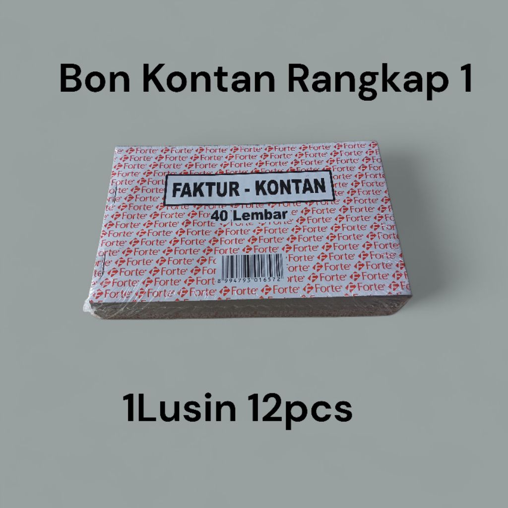 Bon Nota Kontan Faktur Rangkap 1 FORTE Harga per Lusin 12pcs