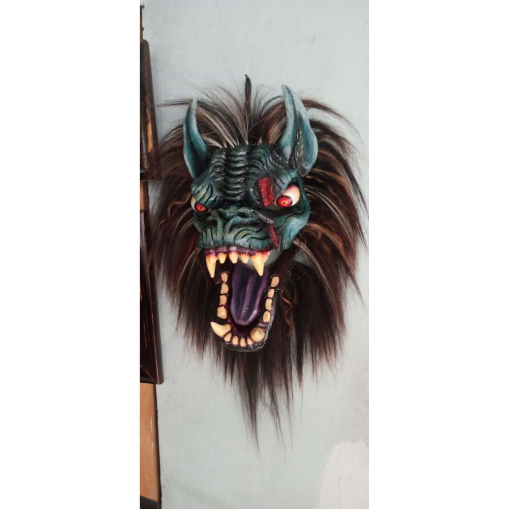 Topeng Gedruk Blegor Asli untuk pentas