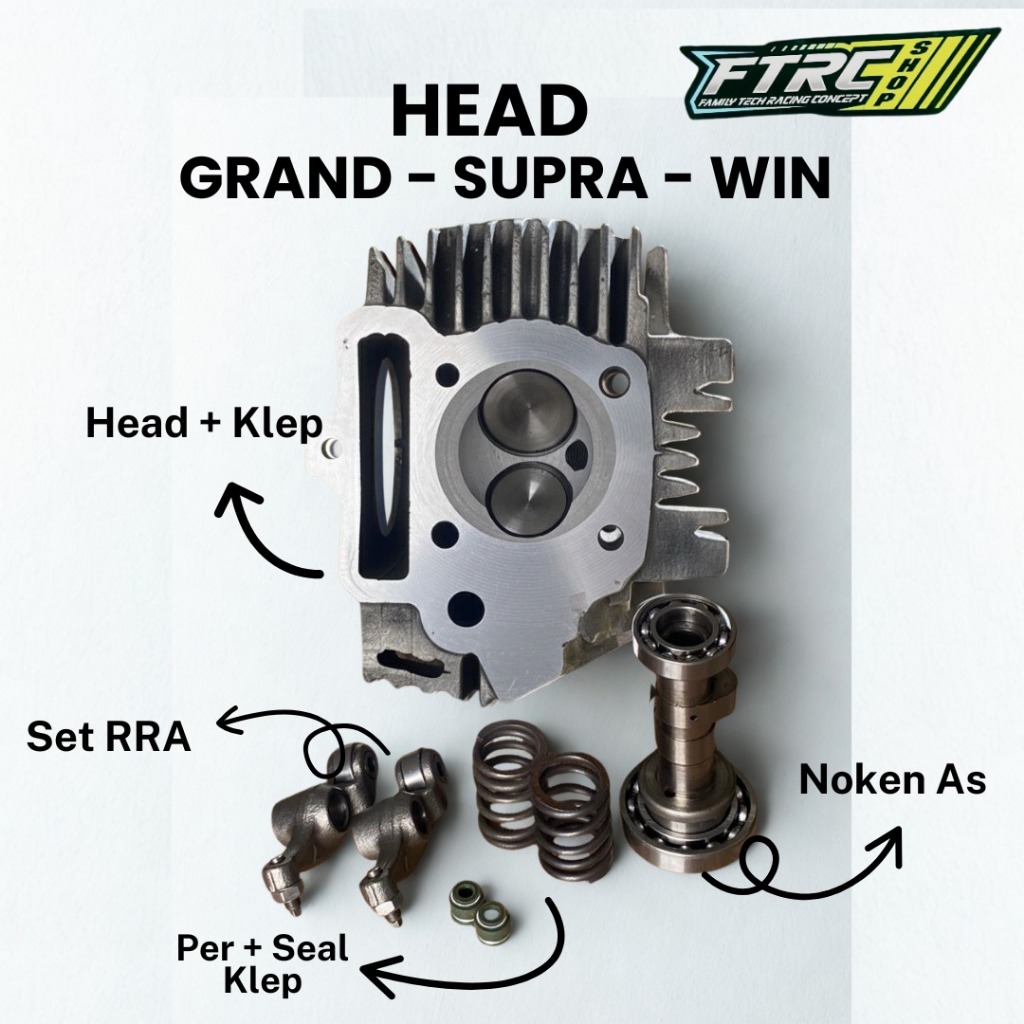 HEAD/KOP GRAND,SUPRA,WIN KLEP 28/24 PAKET LENGKAP (HNRP)