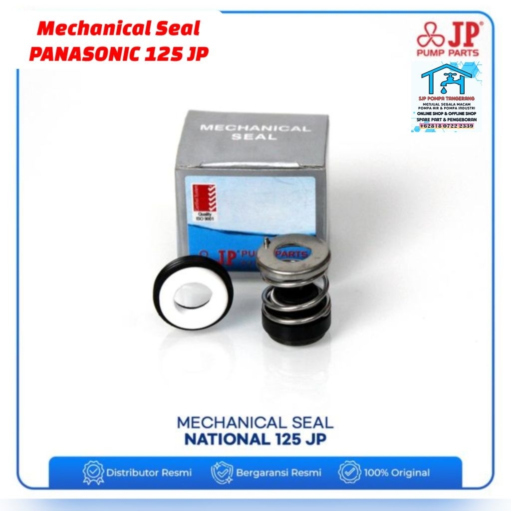MECHANICAL SEAL POMPA AIR PANASONIC 125 DIAMETER AS 9mm ORIGINAL JP