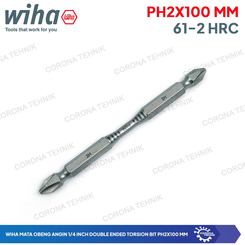 WIHA Mata Obeng Angin 1/4 Inch Double Ended Torsion Bit PH2x100 mm
