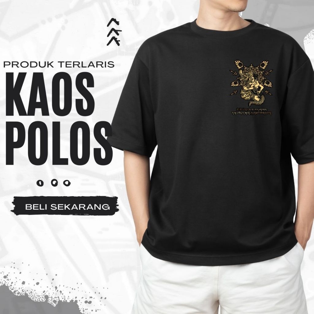 Kaos polos hitam desain motif Jawa ,kaos 24s,kaos polos,kaos polos tebal,
