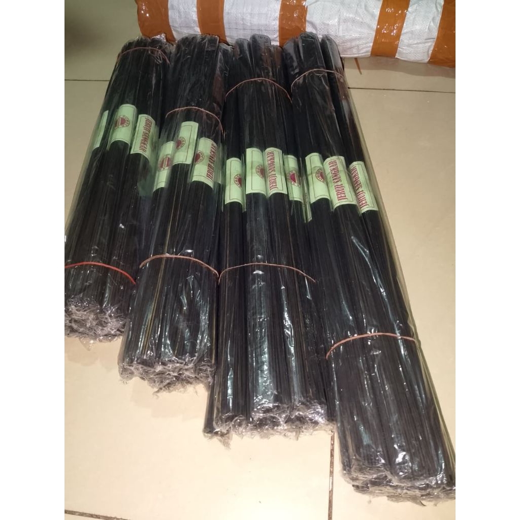 GROSIR JARI JARI HITAM BAMBU KANDANG RUJI JERUJI DM 2-2,5ml P 55 60 65 70cm