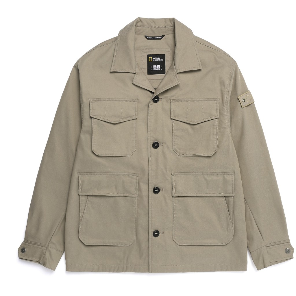 National Geographic Nrn Fatigue Jacket - Jaket Oak Beige
