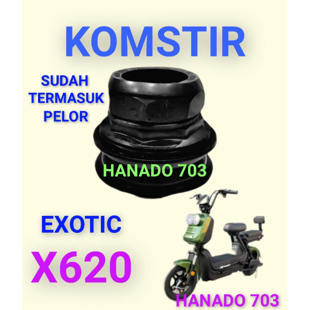 komstir exotic X620 kones headset komfork sepeda listrik ezotic x 620