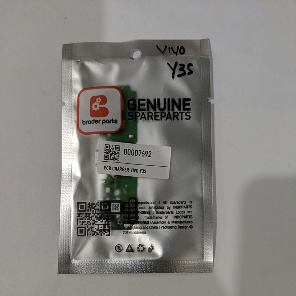 PAPAN CAS / PCB CAS VIVO Y12 / Y3S / Y15  BRADERPARTS