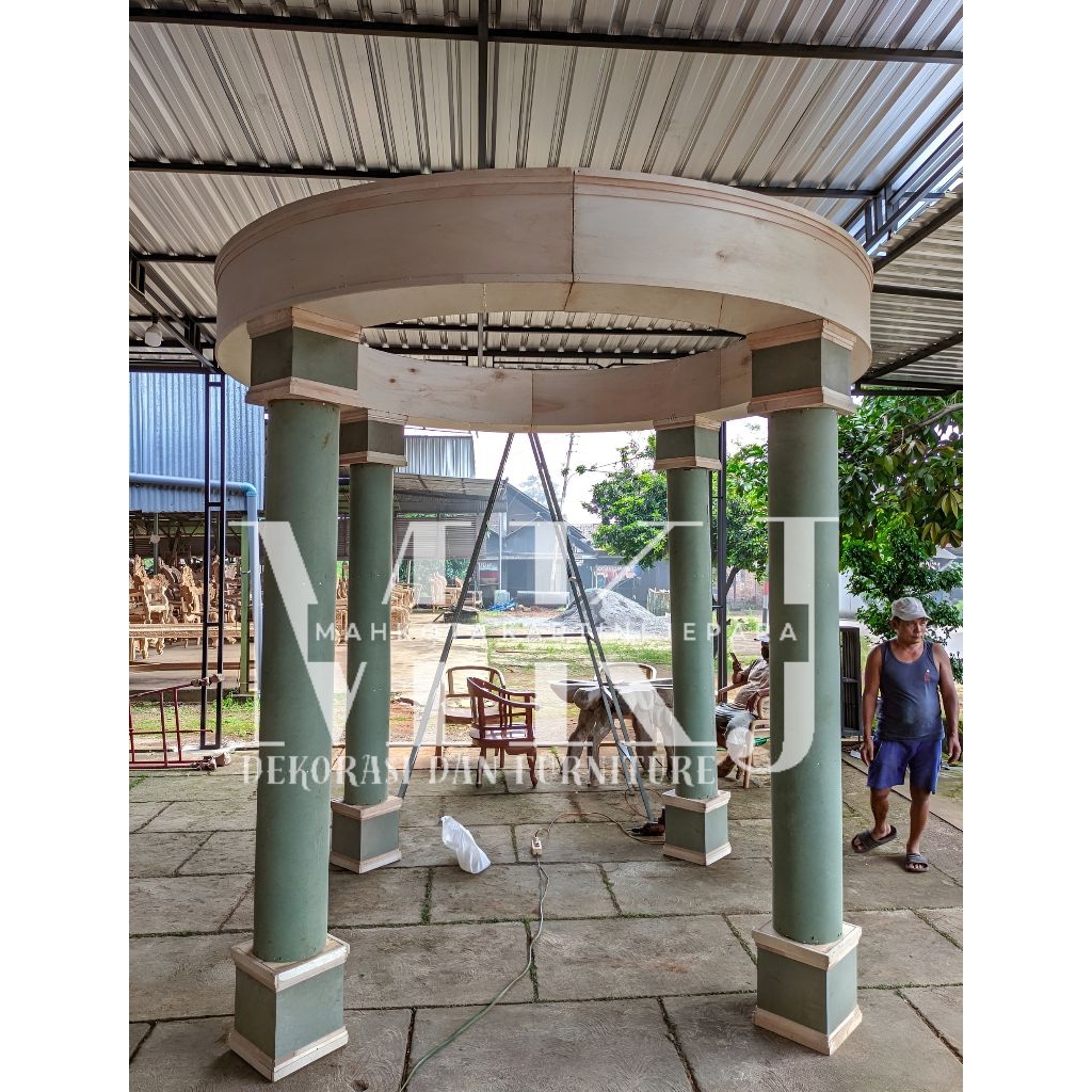 pergola pelaminan/pergola backdrop/dekorasi wedding/dekorasi pelaminan/gapura pelaminan/pintu masuk 