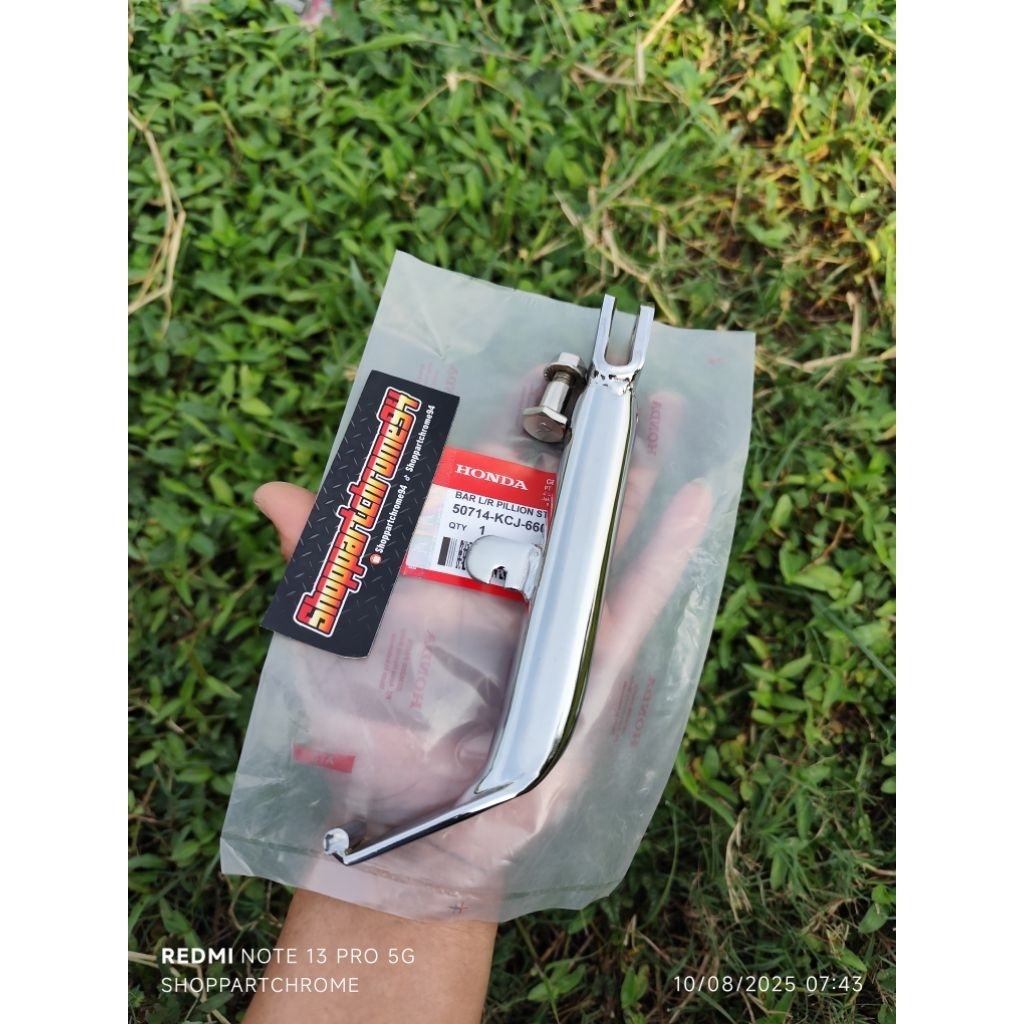 Standar 1/jagang samping HONDA ASTREA GRAND/LEGENDA/IMPRESSA CROM CELUP DETAIL