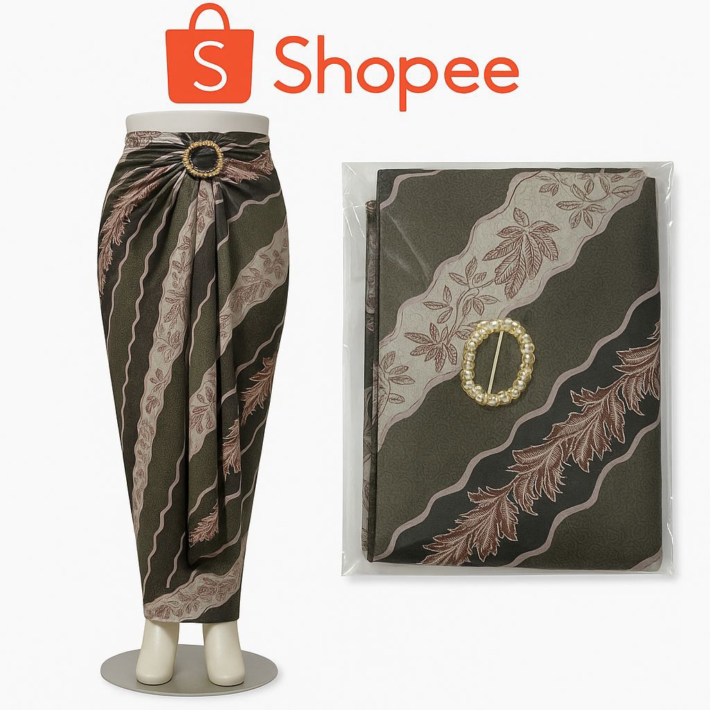 rok lilit batik bawahan kebaya panjang wanita cantik seragam khas jogja tradisional ready free gespe