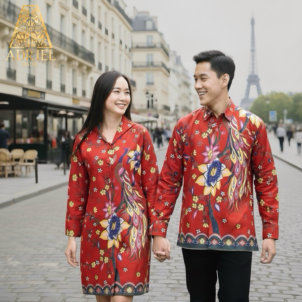 CHITRA BATIK DOBBY SUTRA SUPER PREMIUM (Kemeja PRIA / Tunik WANITA) - Premium Solo Lengan Panjang Do